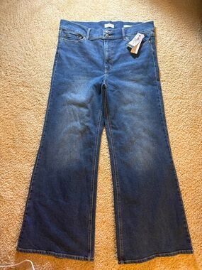 sofia by sofia vergara Women’s Medium Wash Blue Wide Leg Jeans NWT